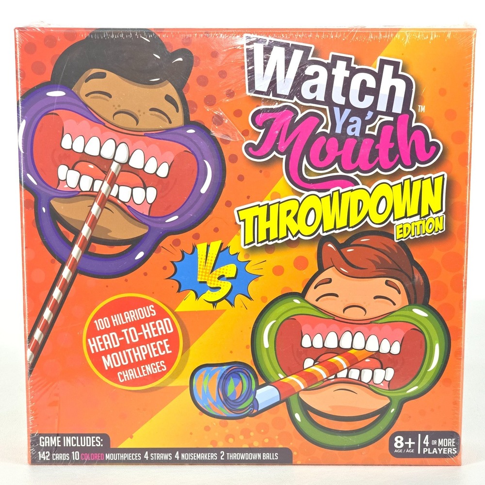 Watch Ya Mouth THROWDOWN Edition Board Game Ages 8+ Buffalo Games NEW & SEALED‎